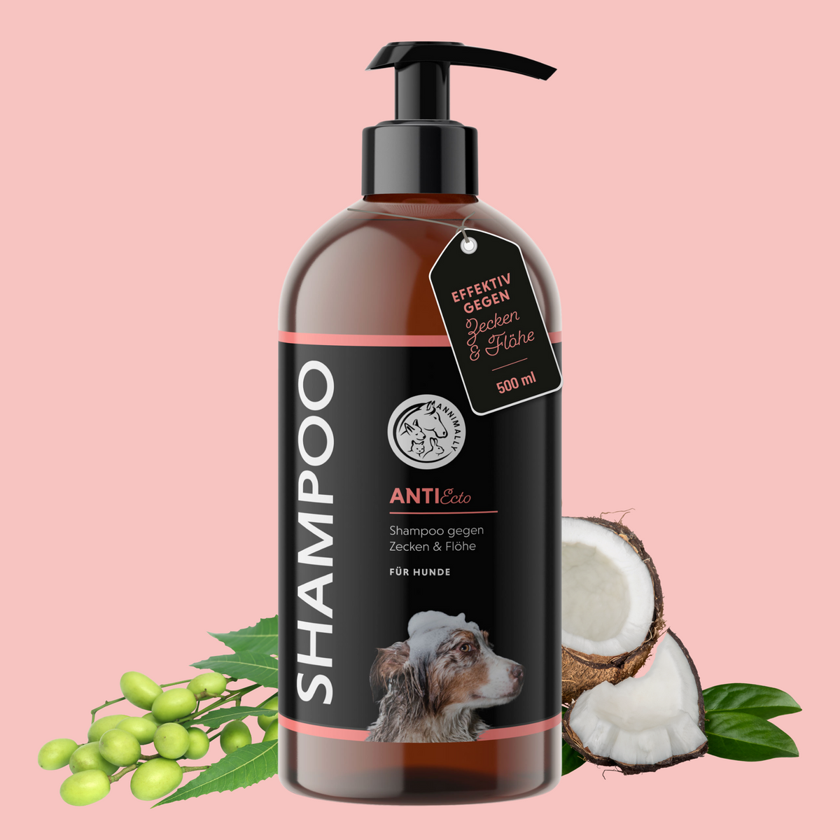 Anti Ecto Zecken- & Floh-Shampoo für Hunde – Pflegeprodukt | Annimally