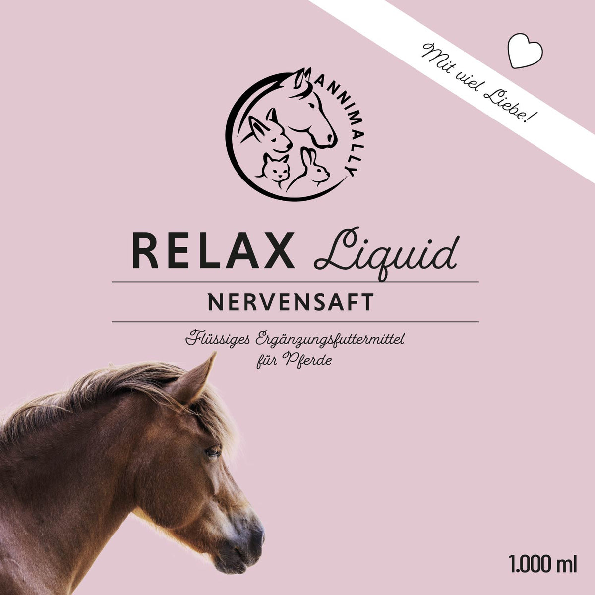 Futterergänzung für Pferde: Relax Liquid zur natürlichen Beruhigung