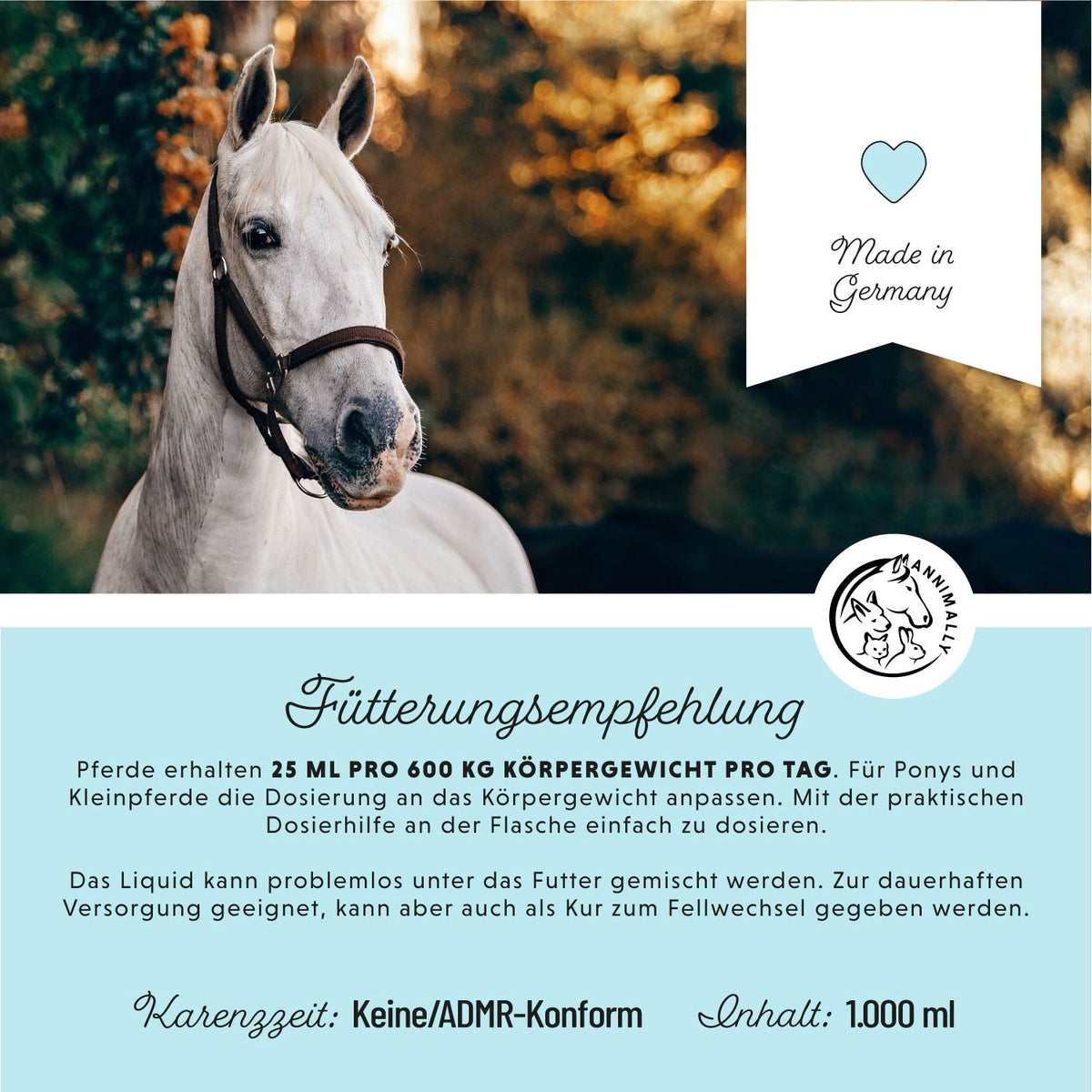 Fellwechsel-Box – Box mit Futtertoppings für Pferde