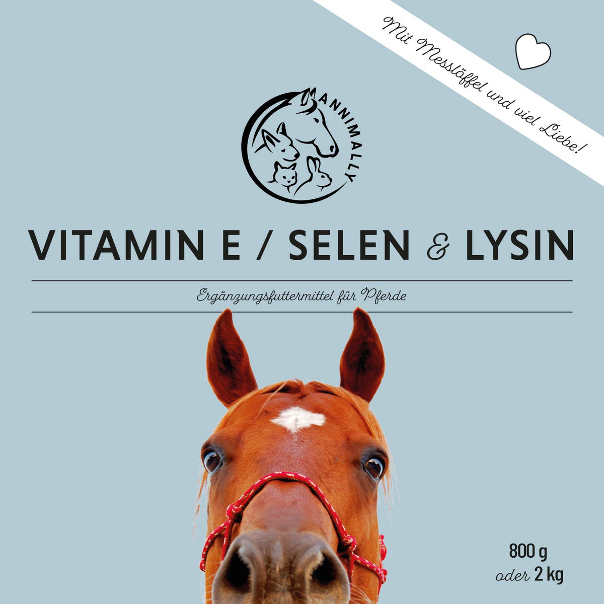 Futterergänzung für Pferde: Vitamin E / Selen & Lysin für Muskulatur & Immunsystem