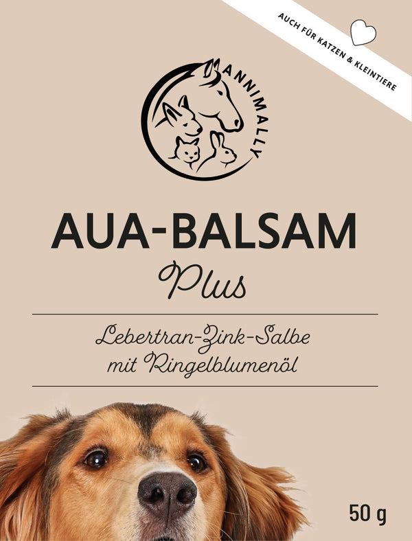 Etikett der Hunde Lebertran-Zink Salbe