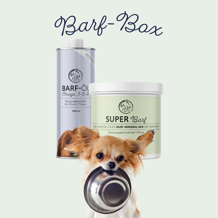 Barf-Box für Hunde & Katzen – Set mit Nahrungsergänzungsmitteln von Annimally