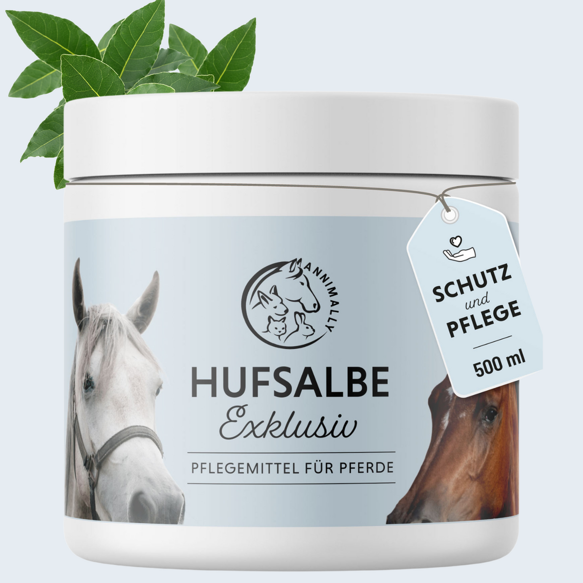 Hufsalbe Exklusiv für Pferde – Pflegeprodukt mit Lorbeeröl für gesunde Hufe | Annimally
