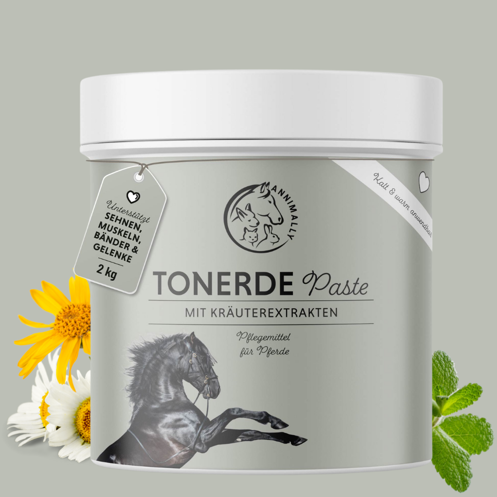 Tonerde Paste für Pferde – Pflegeprodukt mit Mineralerde, Arnika & Kamille | Annimally